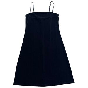 Forever 21 Juniors Black Velvet Style Mini Dress Size S